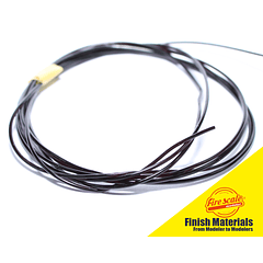 Tubos para Cables Caucho Negro Brillo 0.8