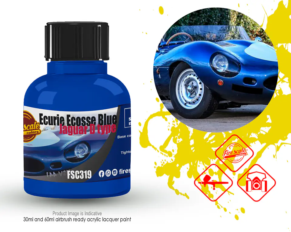 Jaguar D Type Ecurie Ecosse Blue  1