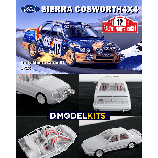 FORD SIERRA COSWORTH 4X4 - RALLY MONTE CARLO 1991 2