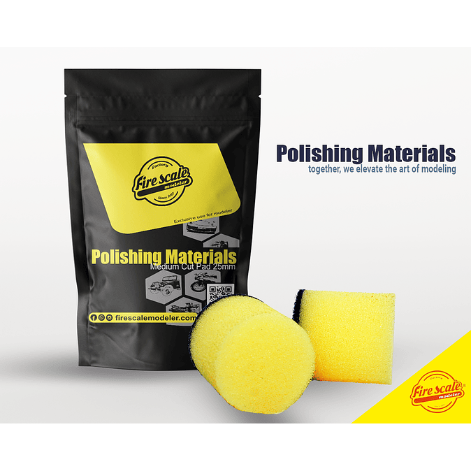 Medium Cut Polishing Pad 25mm 1