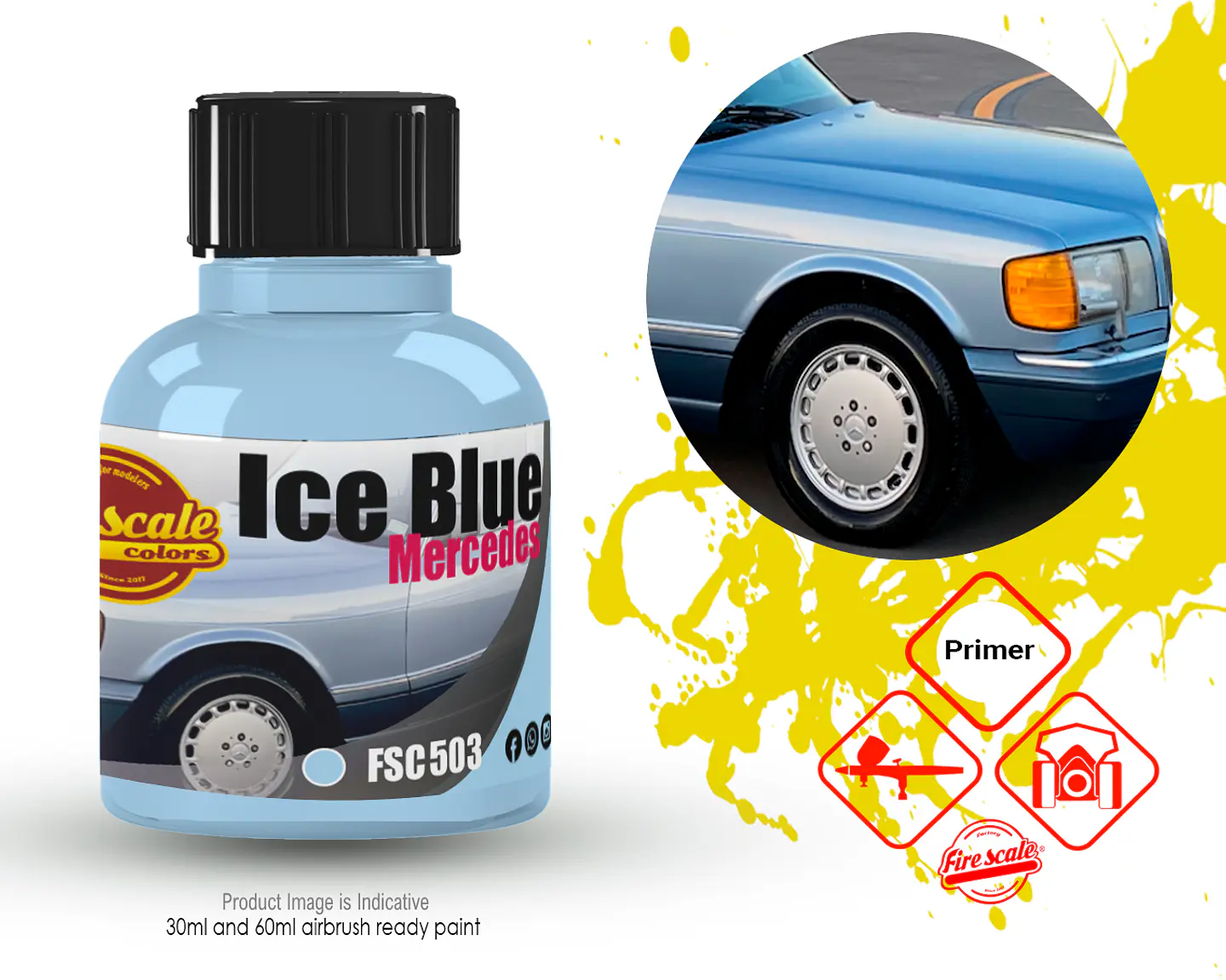 Ice Blue Mercedes 1