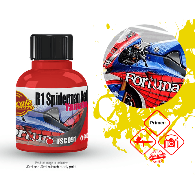 R1 Spiderman Red Yamaha Colors 1