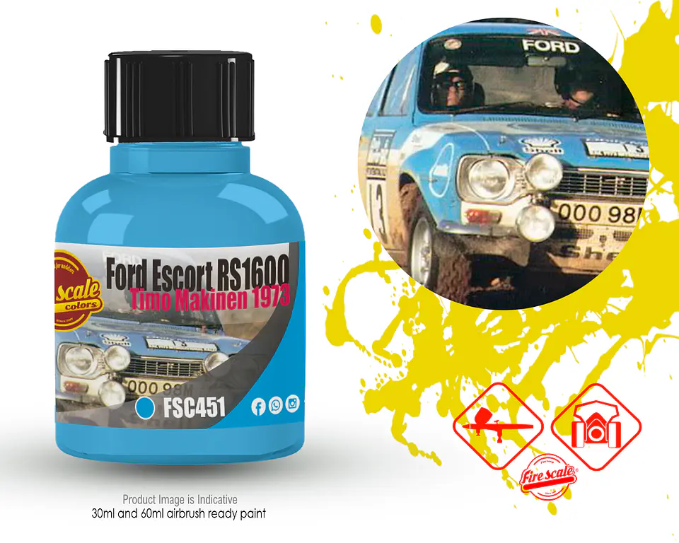 Ford Escort Rs1600 Mk1 1973 Timo Makinen - Blue 1
