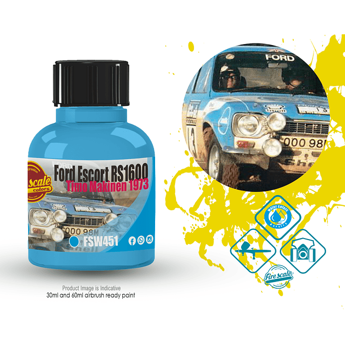 Ford Escort Rs1600 Mk1 1973 Timo Makinen - Blue 1