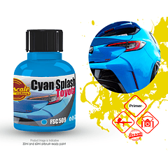 Cyan Splash Toyota