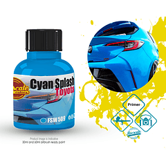 Cyan Splash Toyota