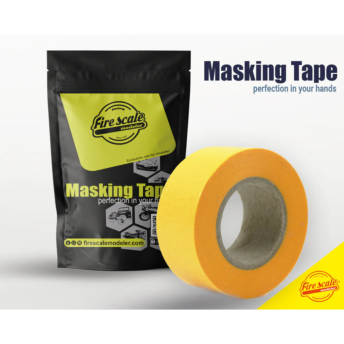 Masking Tape 1 Inch for General Purpose/painting - 60 Yards per Roll