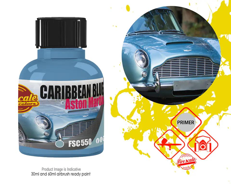 Caribbean Blue Aston Martin 1