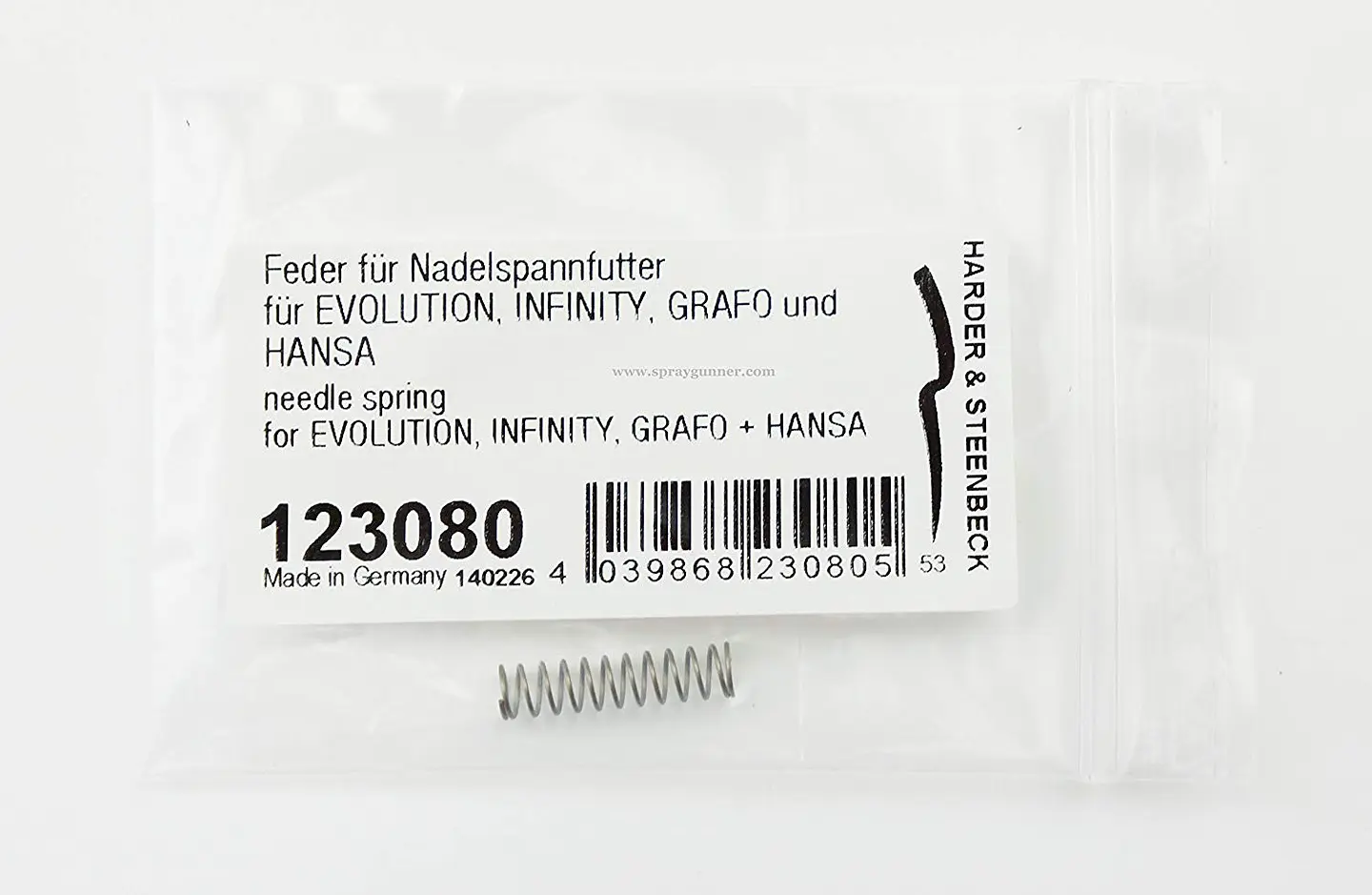 Needle spring for EVOLUTION, INFINITY, GRAFO, HANSA 2