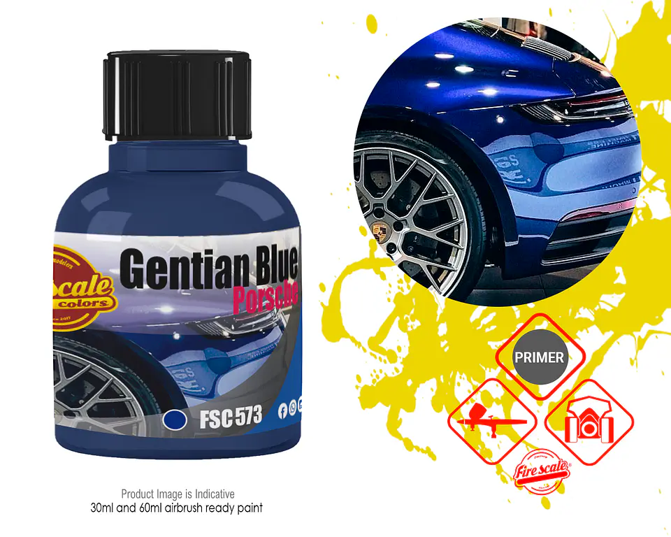 Gentian Blue Porsche 1