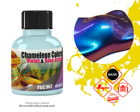 Violet Blue & Green Chameleon