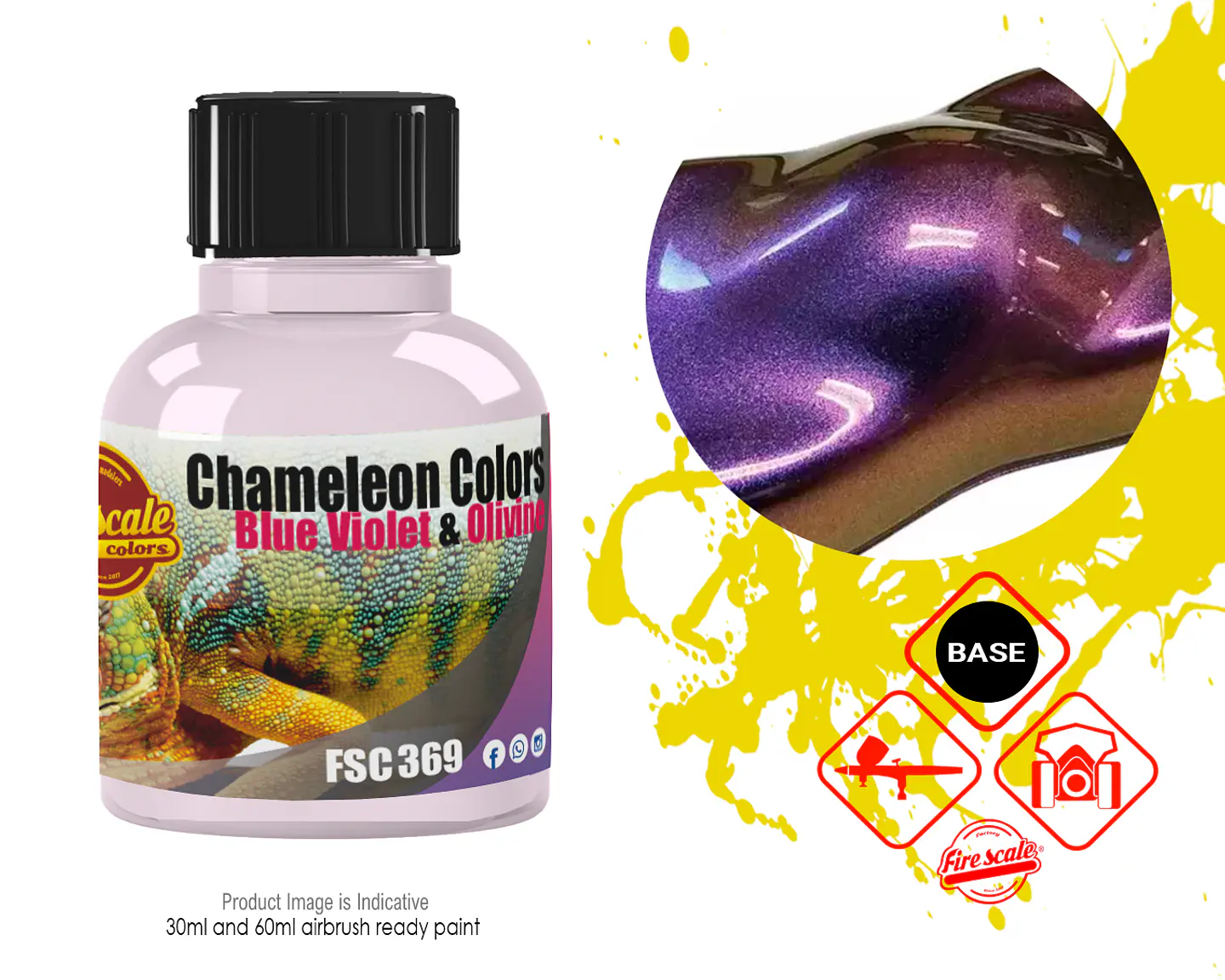 Blue Violet & Olivine Chameleon  1
