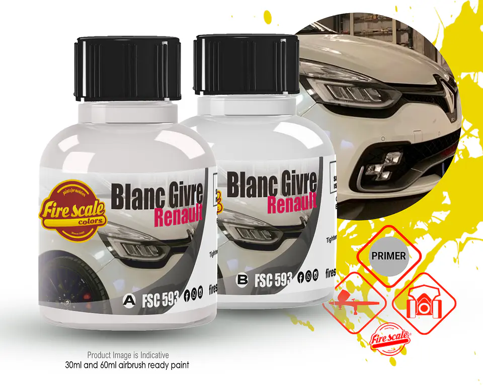 Blanc Givre Renault + Base Color 1