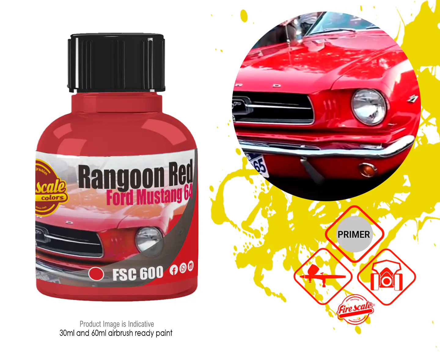 Rangoon Red Ford Mustang 64 1