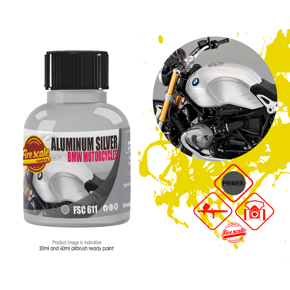 Aluminium Silver BMW Motorcycles