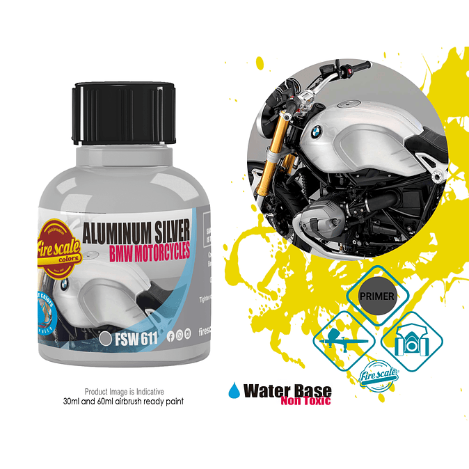 Aluminium Silver BMW Motorcycles 1