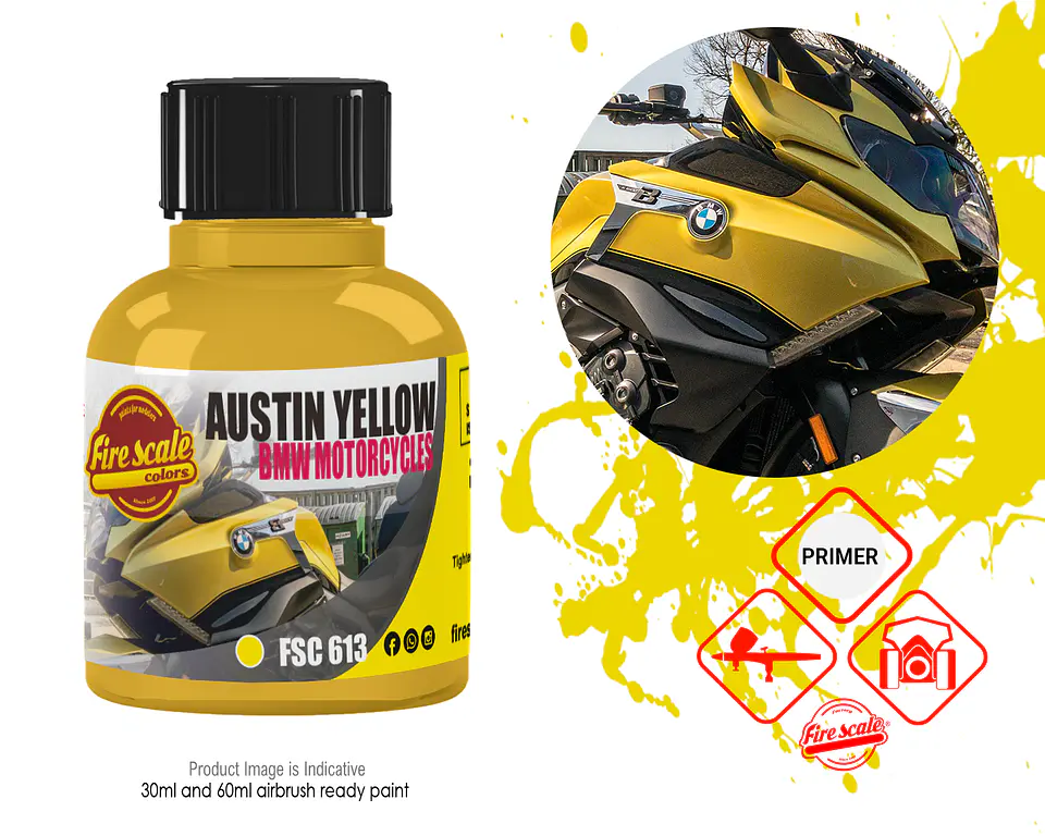 Austin Yellow BMW Motorcycles 1