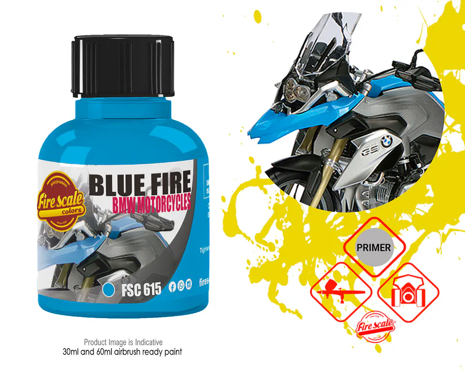 Blue Fire BMW Motorcycles 1