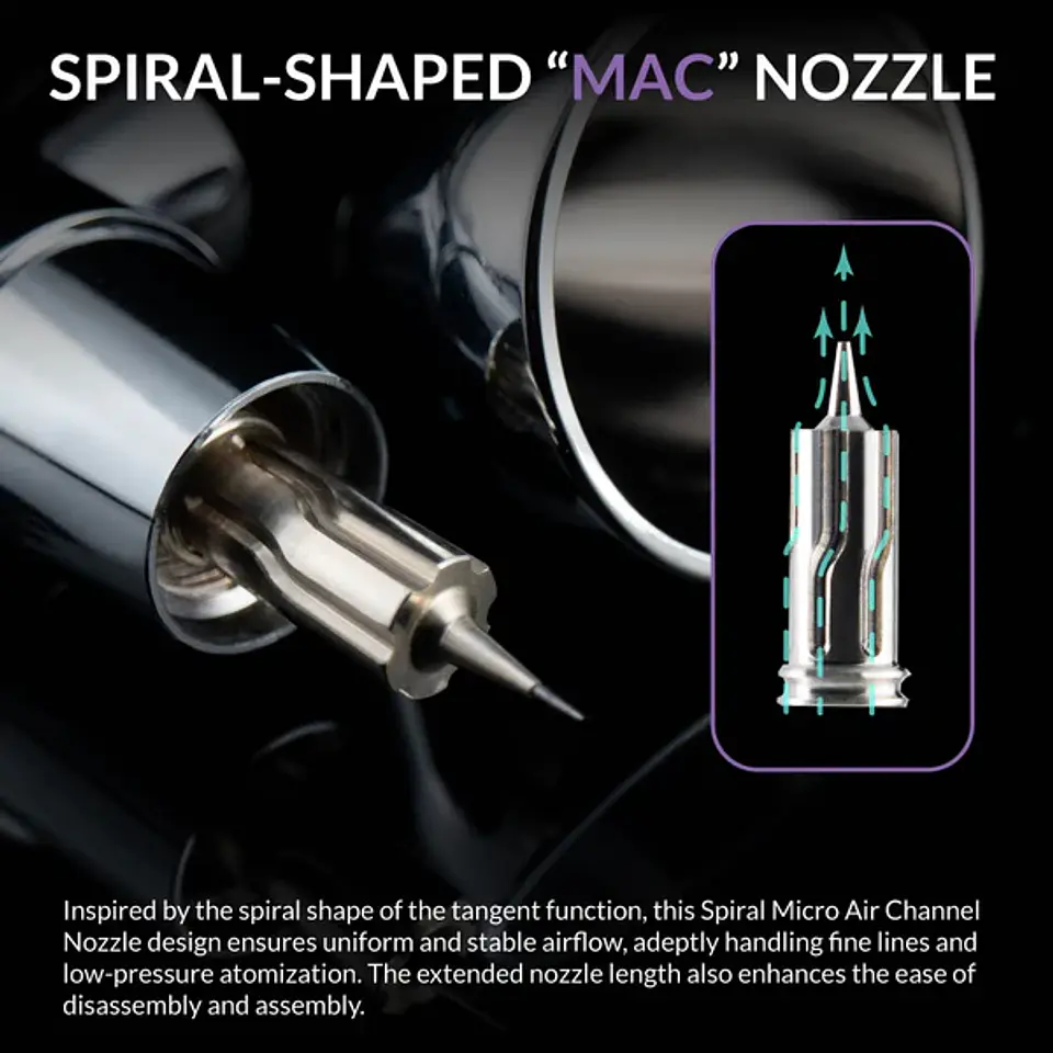 Mobius 0.2mm Premium Series Airbrush 4