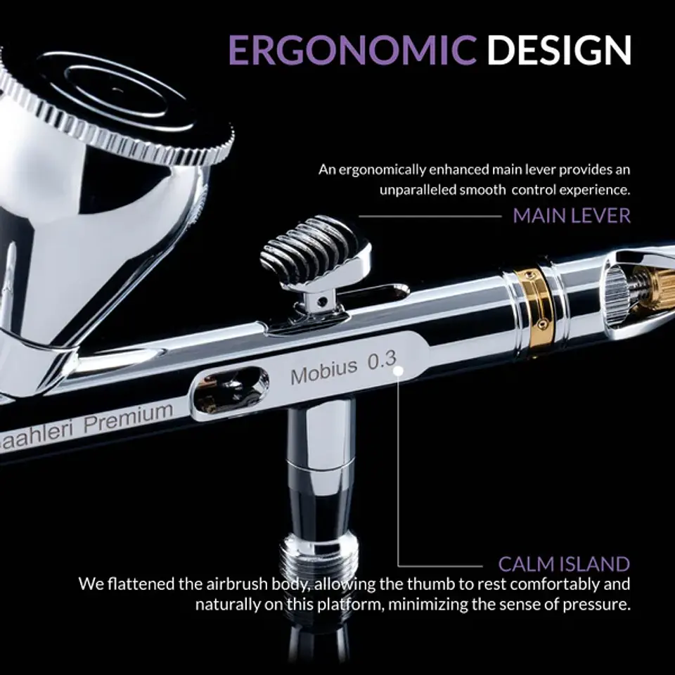 Mobius 0.3mm Premium Series Airbrush 2
