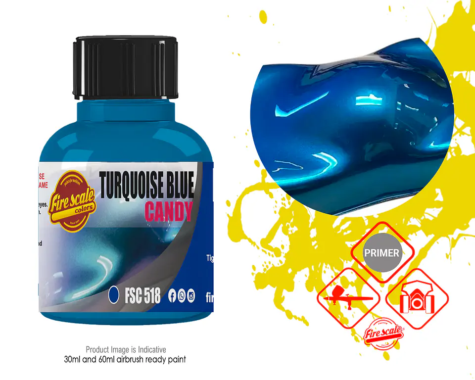 Turquoise Blue Candy 1