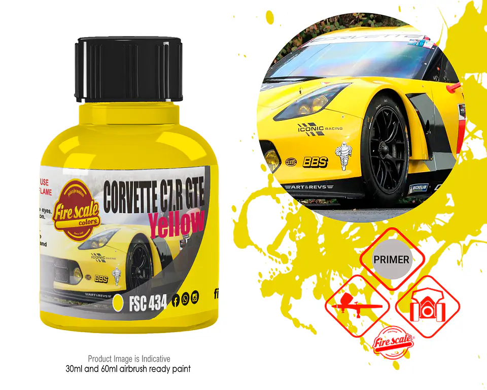 Corvette C7.R GTE Yellow 1