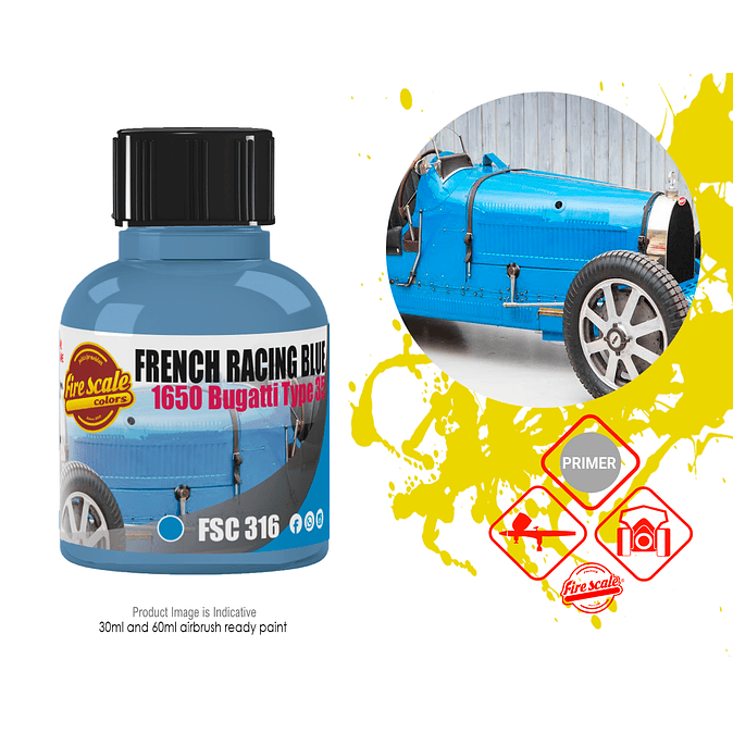 French Racing Blue 1650 Bugatti Type 35  1