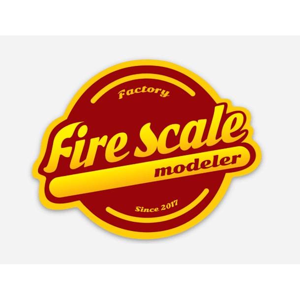 Sticker Logo Fire Scale