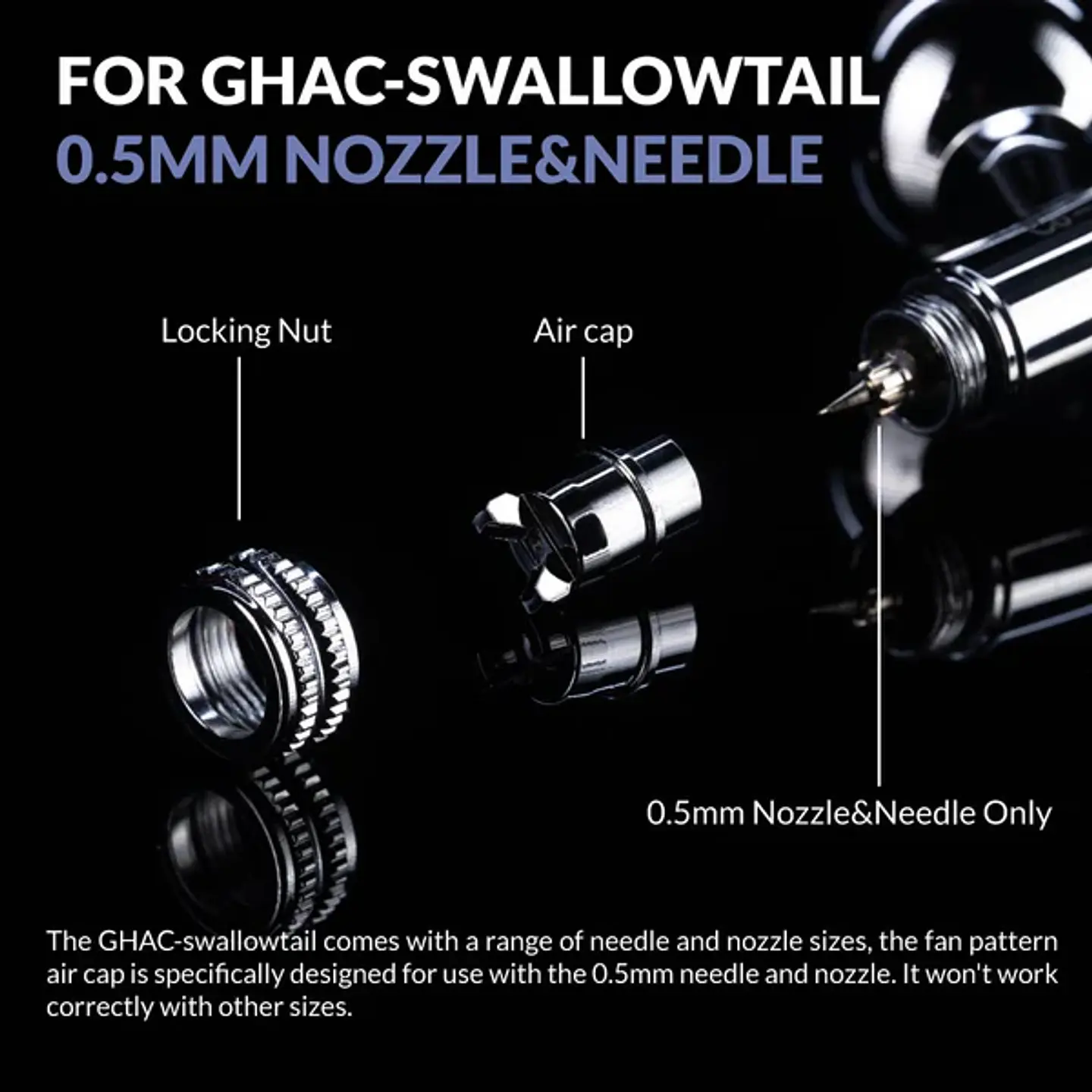 Airbrush Fan Cap for GHAC-Swallowtail 4