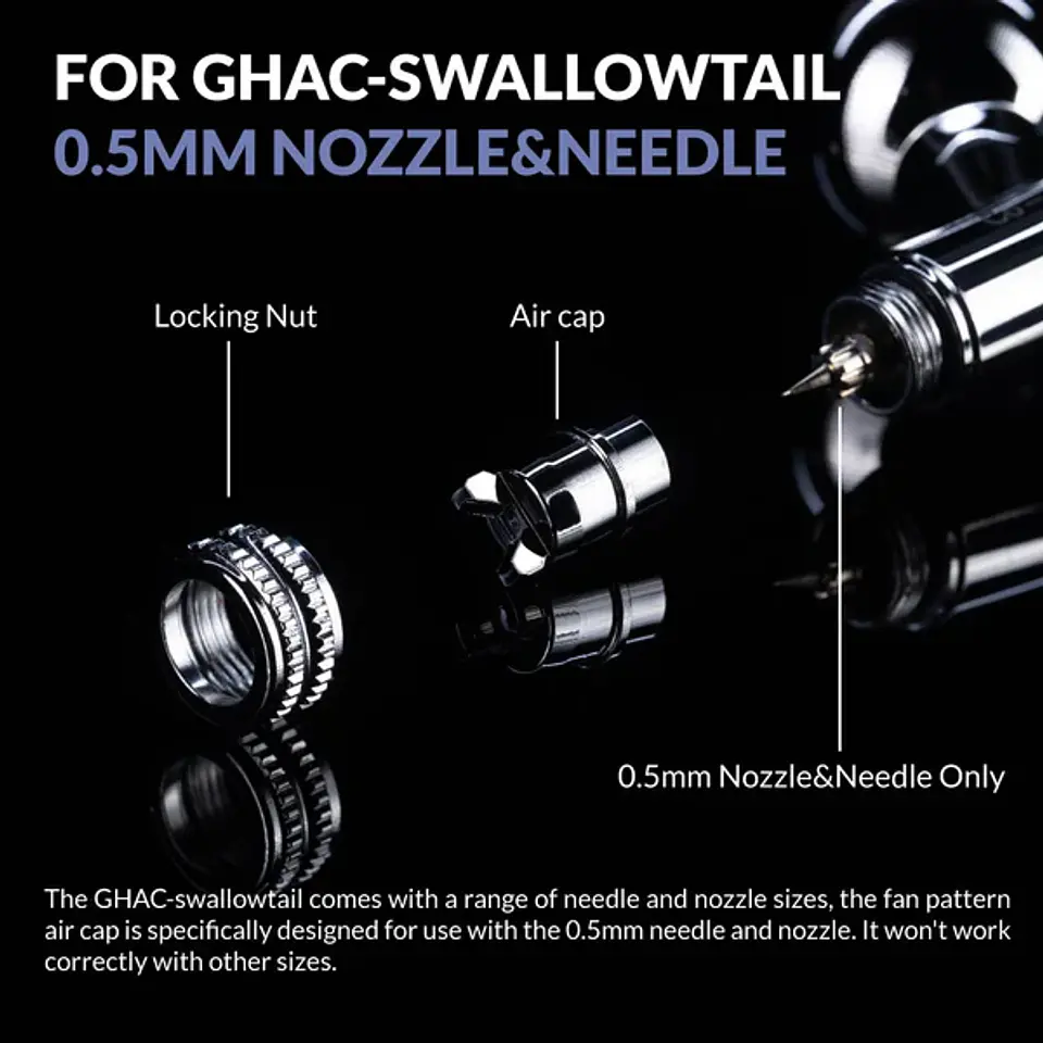 Airbrush Fan Cap for GHAC-Swallowtail 4
