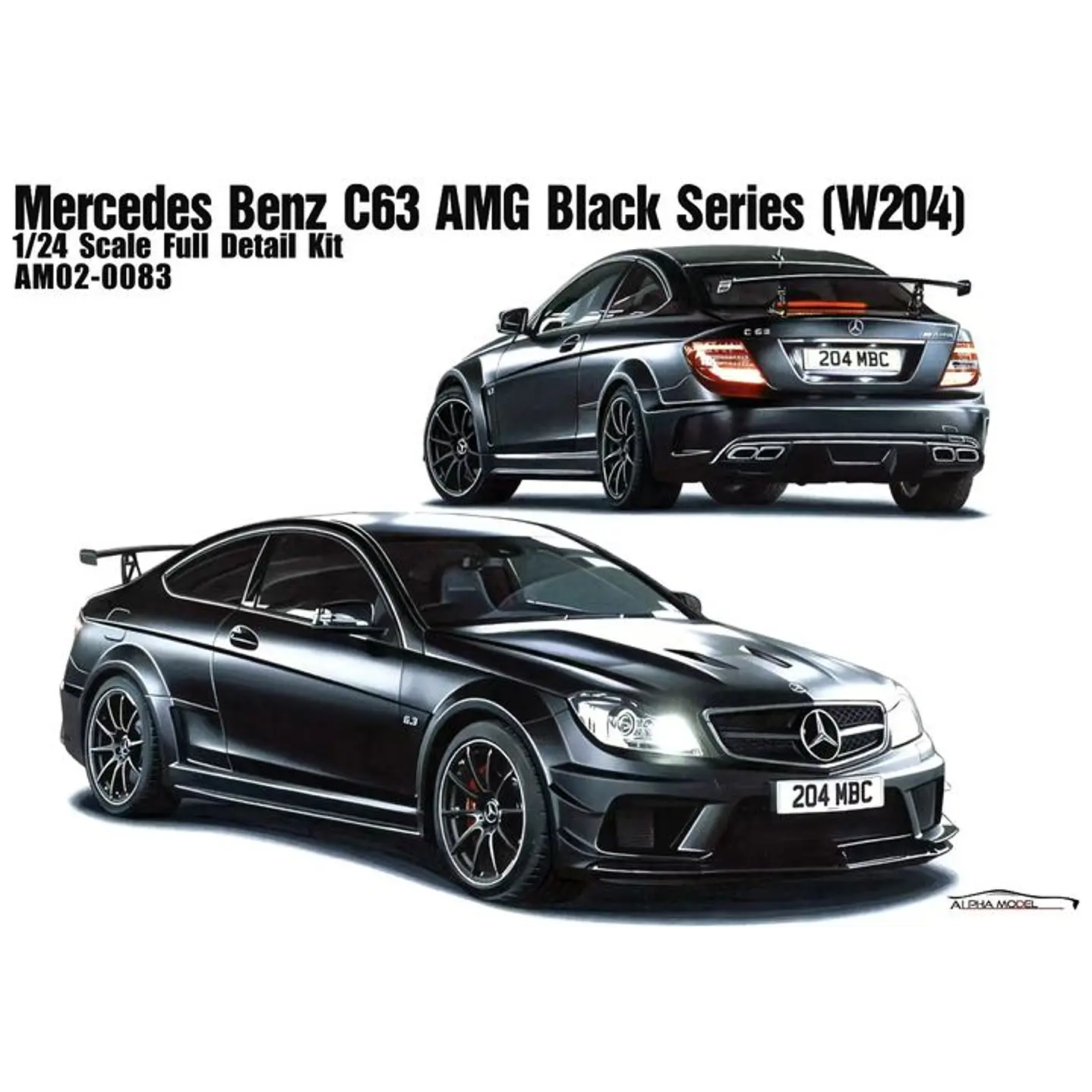 Mercedes C63 AMG Black Series 1/18 Blanche - NA006 - Miniature De Collection
