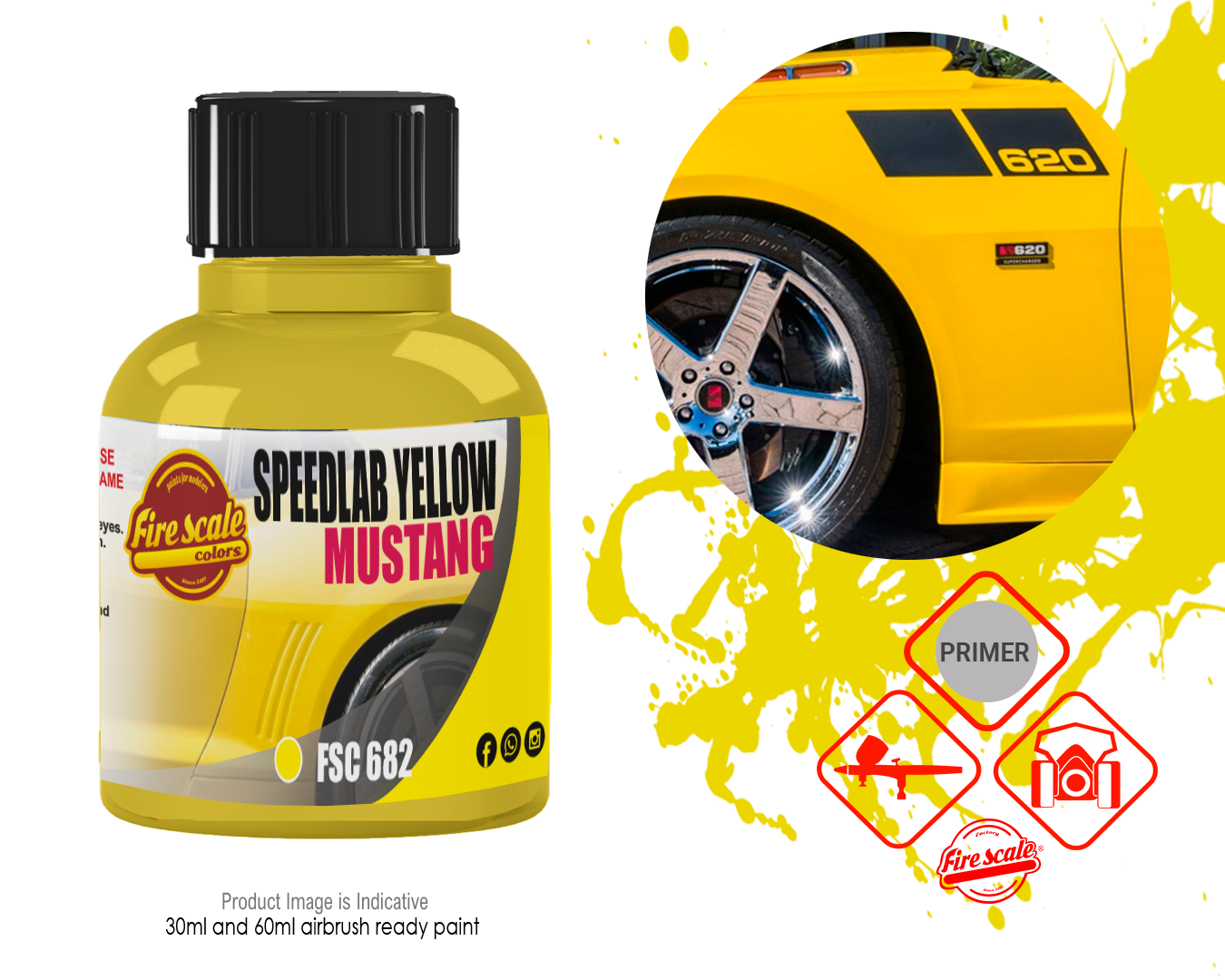 Speedlab Yellow Mustang