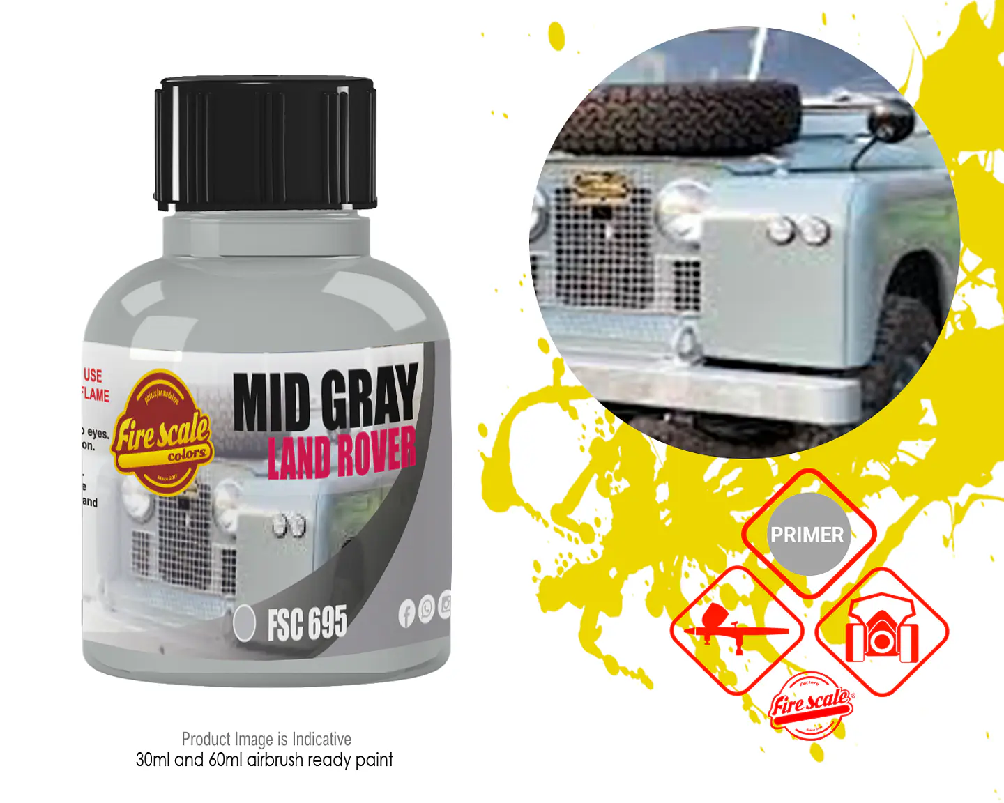 Mid Gray Land Rover 1