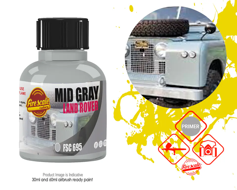 Mid Gray Land Rover 1