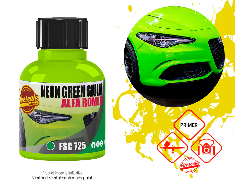 Neon Green Giulia Alfa Romeo 1