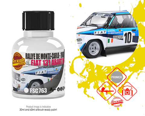 Fiat Abarth Rally Monte Carlo White