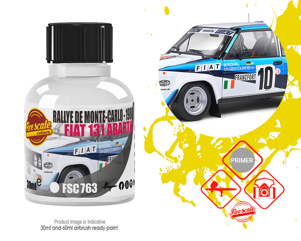 Fiat Abarth Rally Monte Carlo White 1