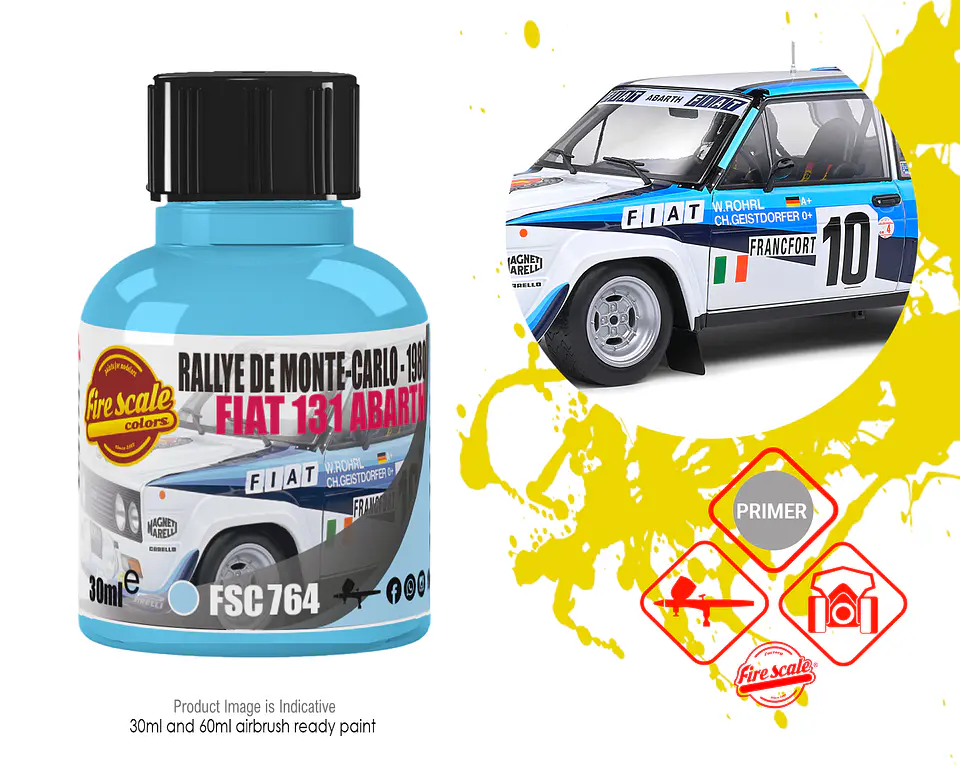 Fiat Abarth Rally Monte Carlo Light Blue 1