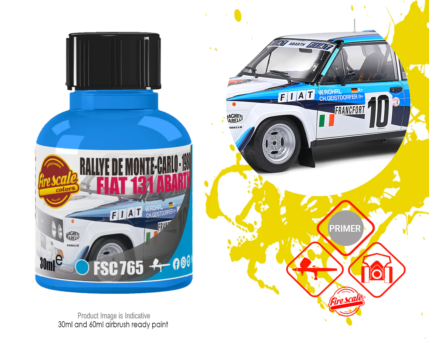 Fiat Abarth Rally Monte Carlo Blue 1