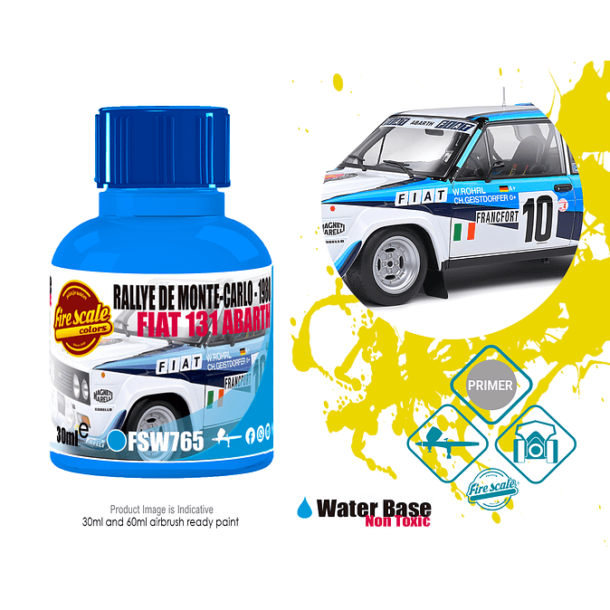 Fiat Abarth Rally Monte Carlo Blue 1