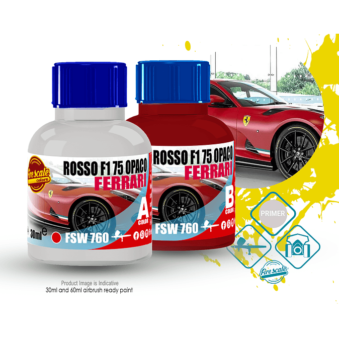 Rosso F1 75 Opaco Ferrari  + BASE 1
