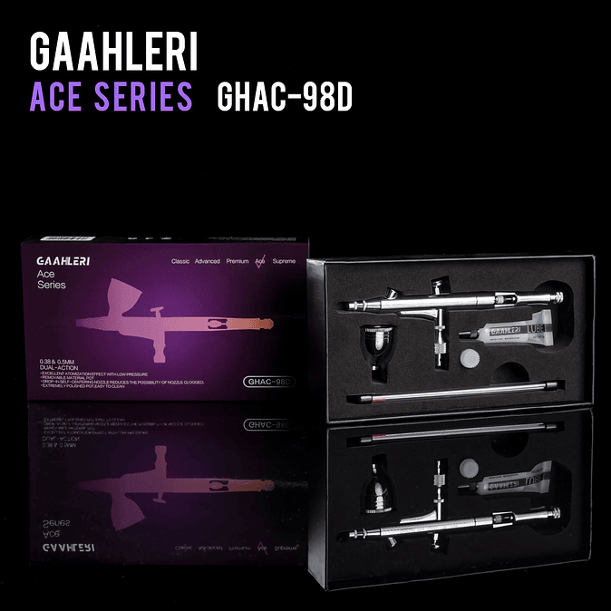 GHAC-98D 0.35 & 0.5mm Ace Series Airbrush 7