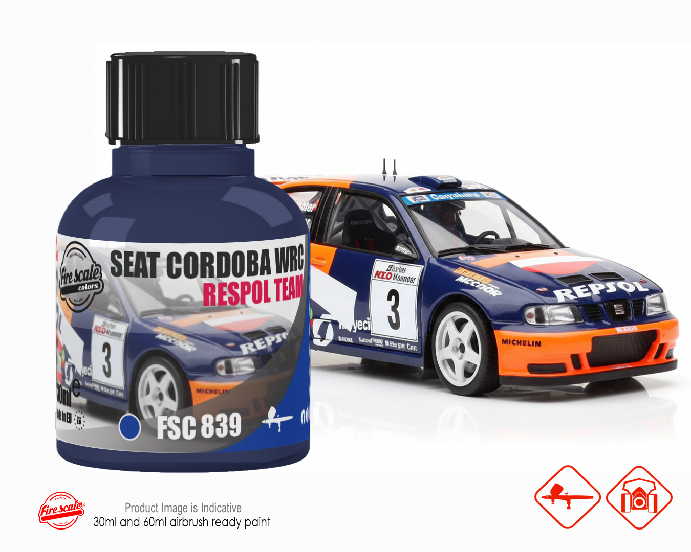 SEAT CORDOBA WRC REPSOL BLUE