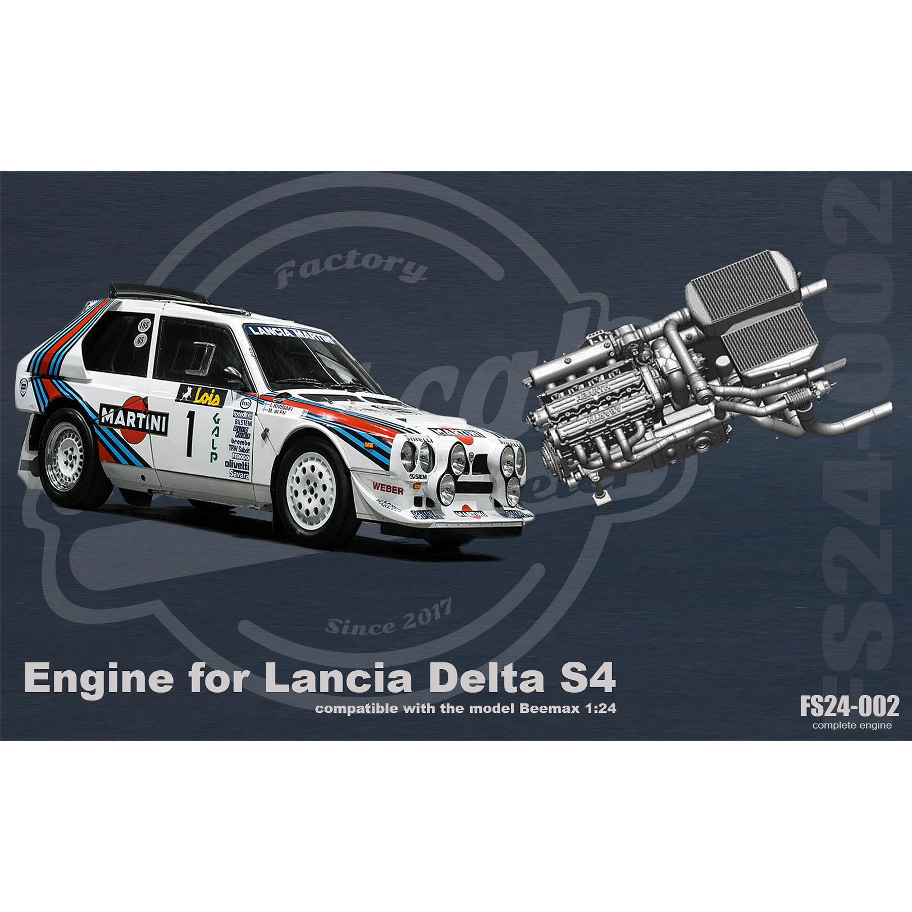 Moteur Lancia Delta S4 - 1:24