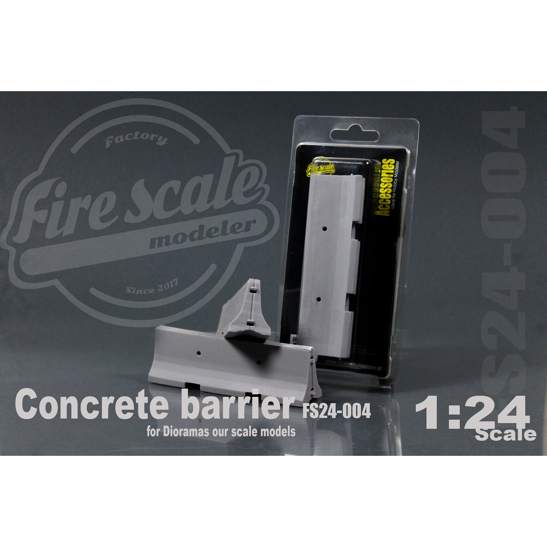 Concrete Barrier 1:24 Scale