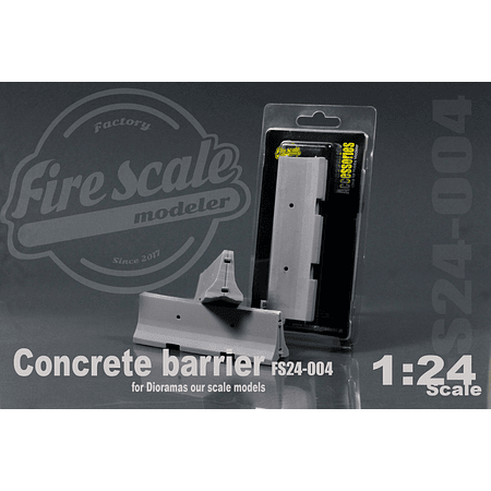 Concrete Barrier 1:24 Scale