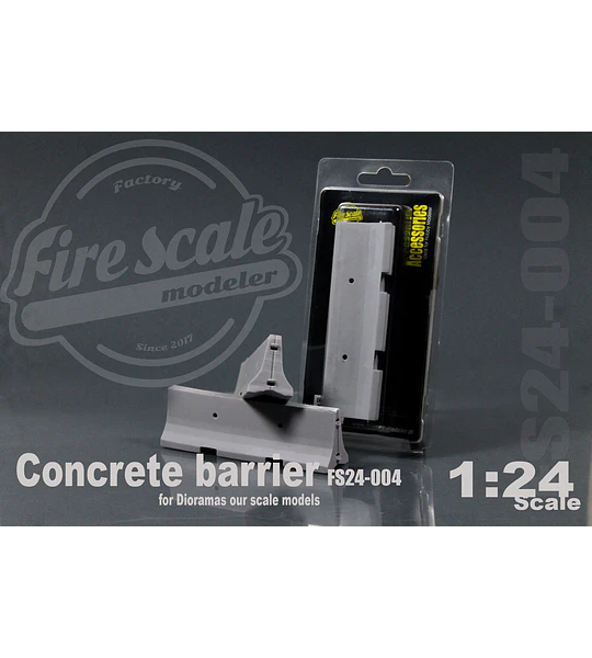 Concrete Barrier 1:24 Scale