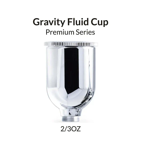 2/3oz / 20ml Airbrush Mirror-Level Gravity Fluid Airbrush Cup
