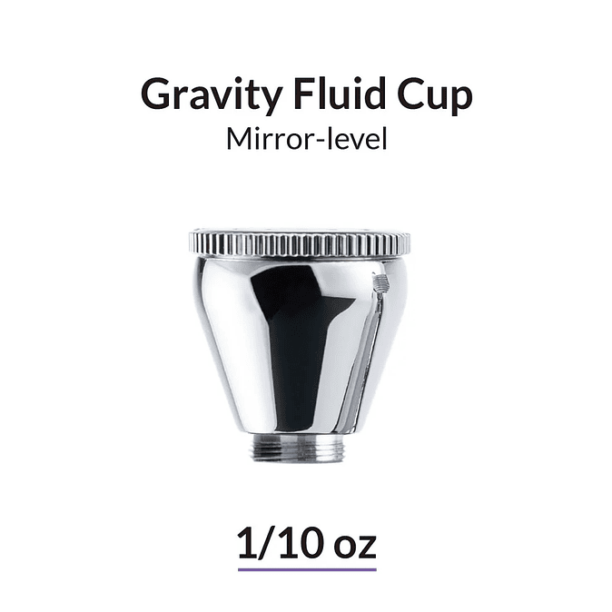 1/10oz / 3ml Mirror-Level Gravity Fluid Airbrush Cup 1