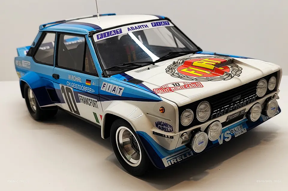 Fiat Abarth Rally Monte Carlo Blue 2